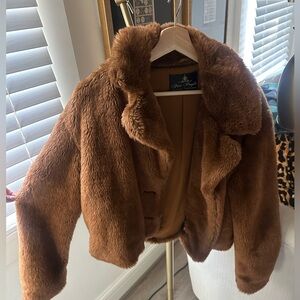 Faux fur jacket